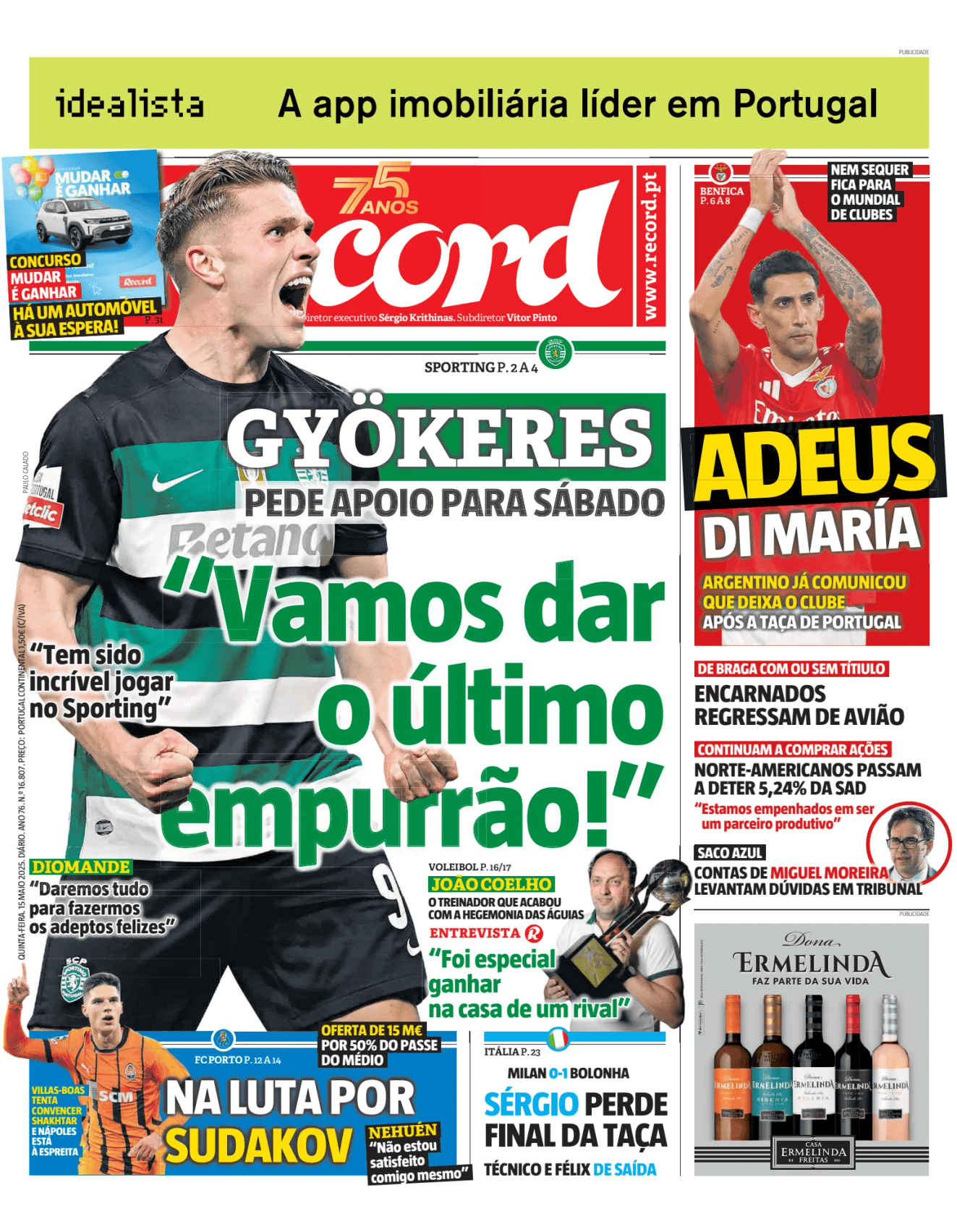 Prima-pagina-Record-oggi-edizione-di-oggi-20250515
