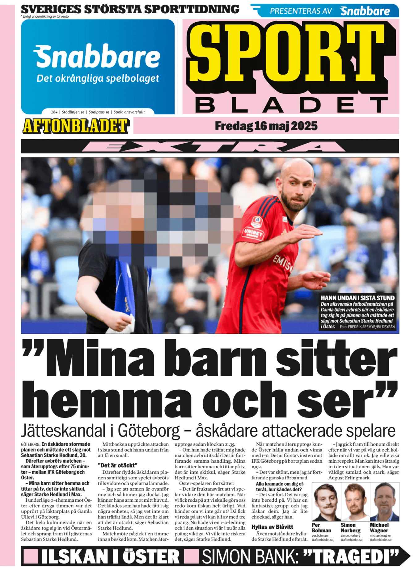 Prima-pagina-Sportbladet-oggi-edizione-di-oggi-20250516