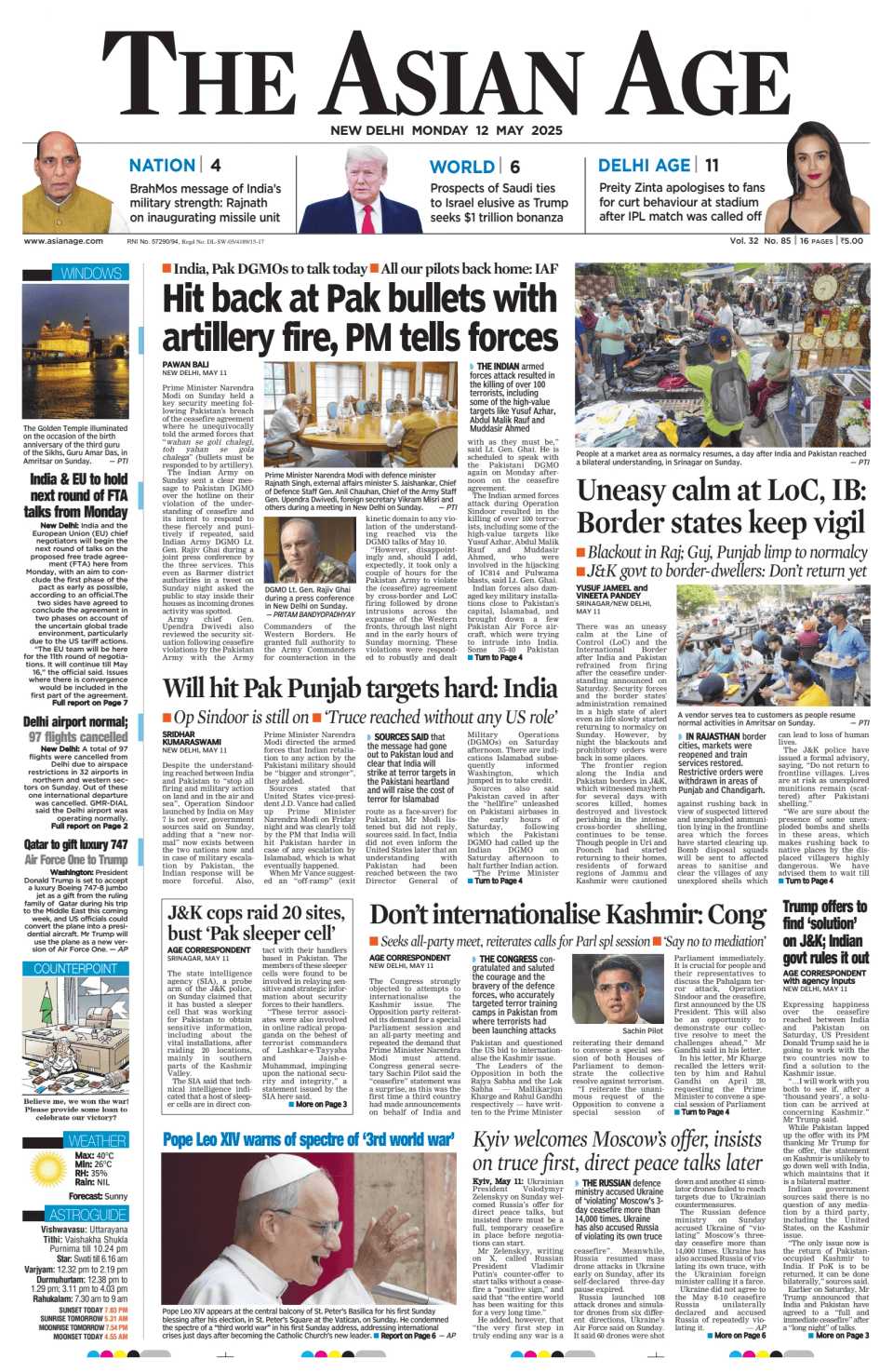 Prima-pagina-The-Asian-Age-oggi-edizione-di-oggi-20250512