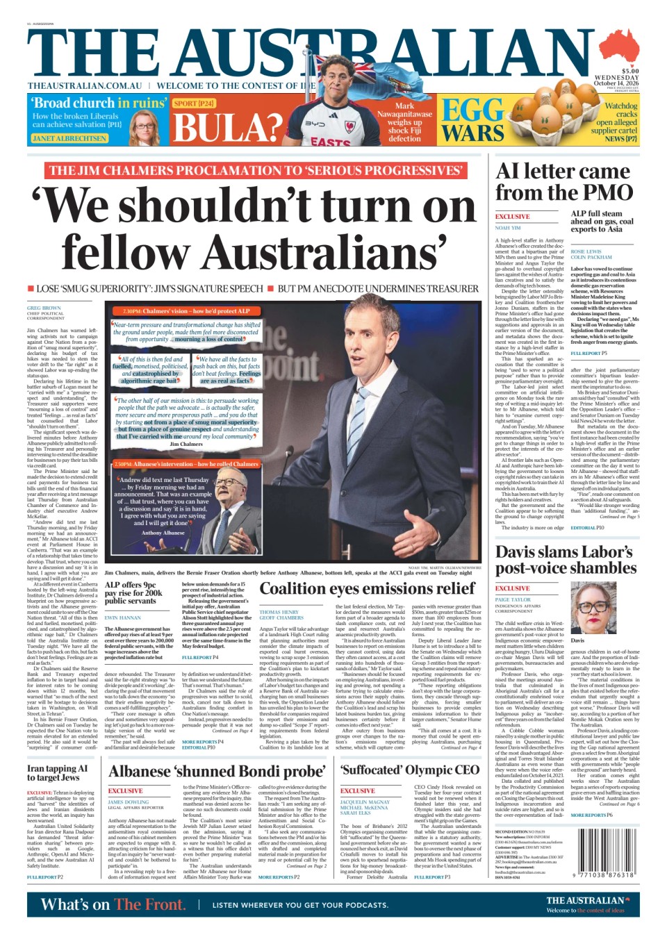 Prima-pagina-The-Australian-oggi-edizione-di-oggi-20261014
