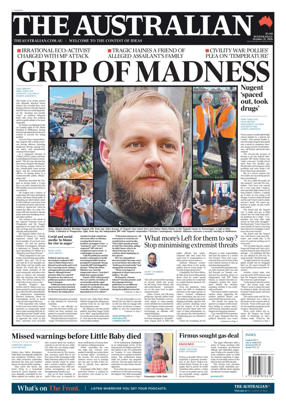 Prima-pagina-The-Australian-oggi-edizione-di-oggi-20261021