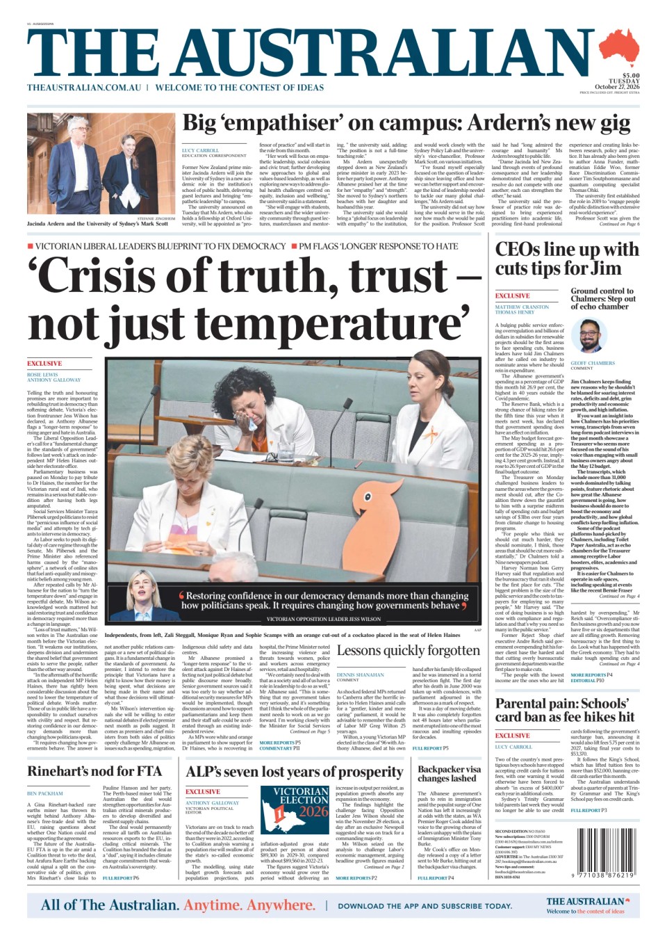 Prima-pagina-The-Australian-oggi-edizione-di-oggi-20261027