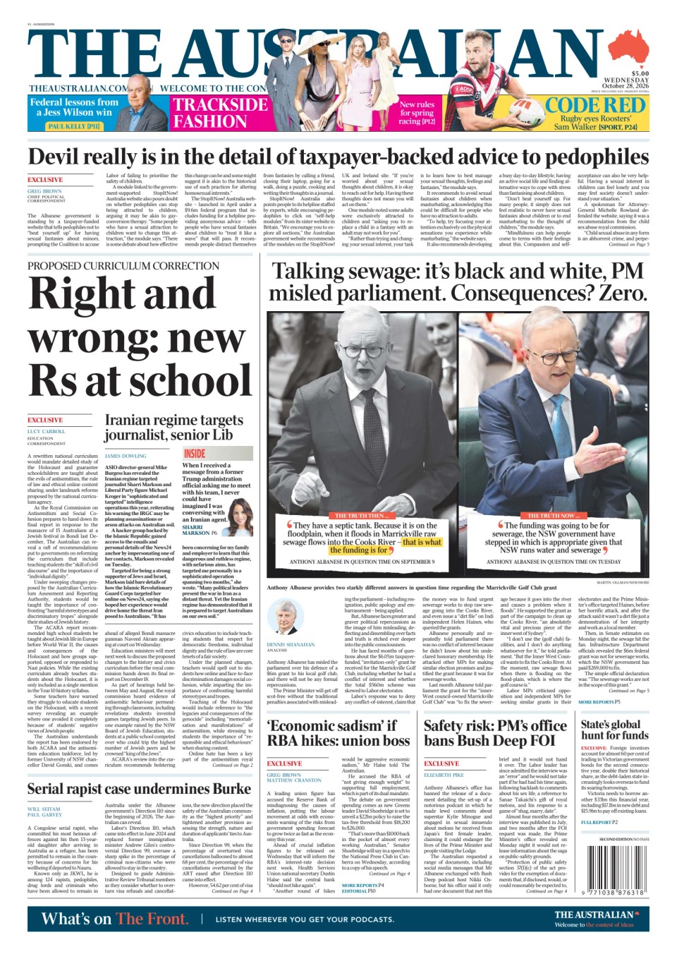 Prima-pagina-The-Australian-oggi-edizione-di-oggi-20261028