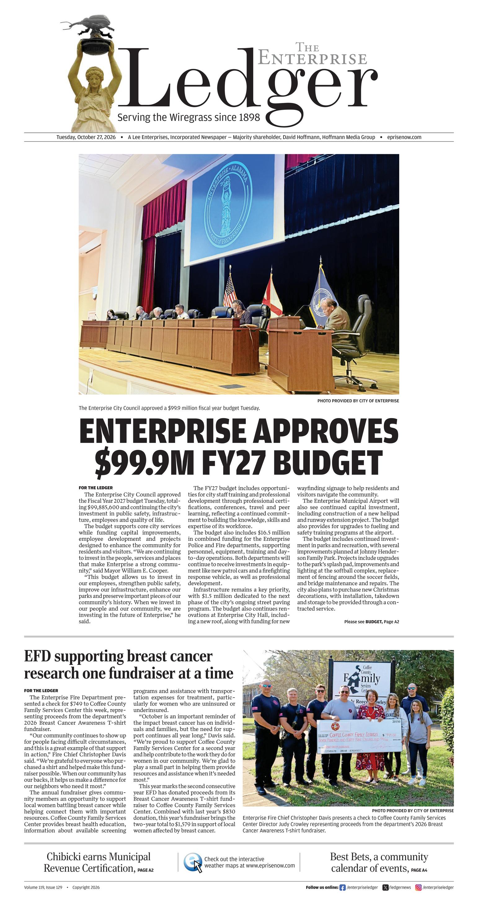 Prima-pagina-The-Enterprise-Ledger-oggi-edizione-di-oggi-20261027