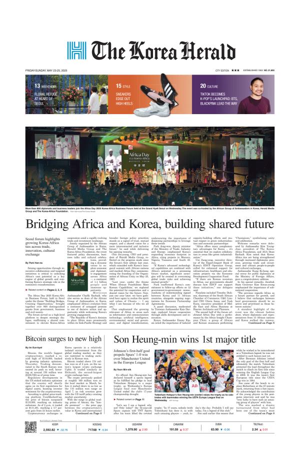 Prima-pagina-The-Korea-Herald-oggi-edizione-di-oggi-20250523