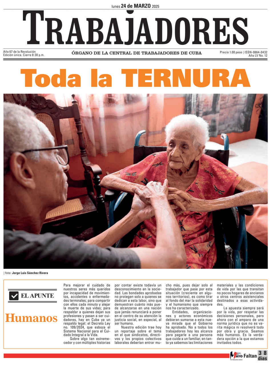 Prima-pagina-Trabajadores-oggi-edizione-di-oggi-20250324