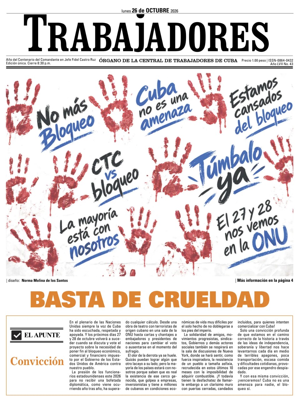 Prima-pagina-Trabajadores-oggi-edizione-di-oggi-20261026