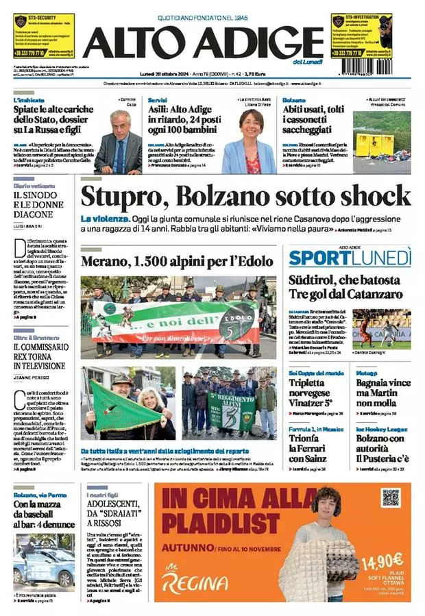 Prima-pagina-alto_adige-edizione-di-oggi-2024-10-28