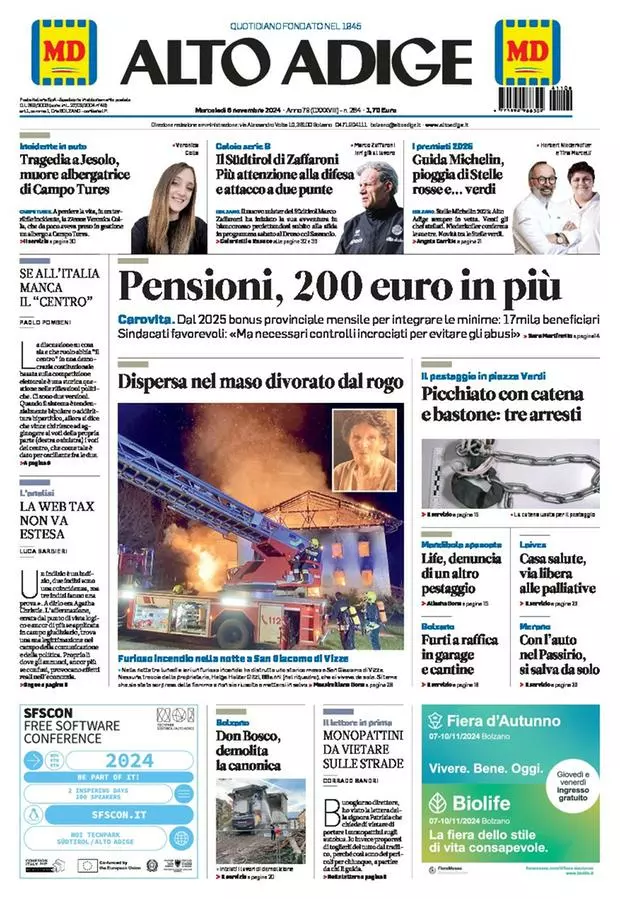 Prima-pagina-alto_adige-edizione-di-oggi-2024-11-06