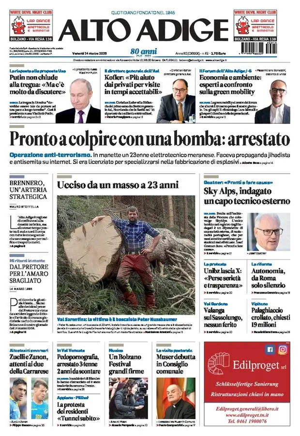 Prima-pagina-alto_adige-edizione-di-oggi-2025-03-14