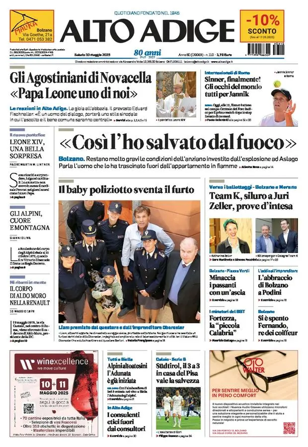 Prima-pagina-alto_adige-edizione-di-oggi-2025-05-10
