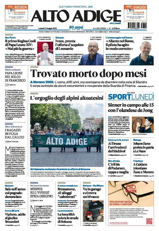 Prima-pagina-alto_adige-edizione-di-oggi-2025-05-12