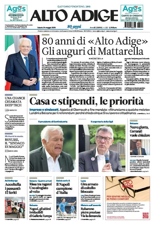Prima-pagina-alto_adige-edizione-di-oggi-2025-05-24