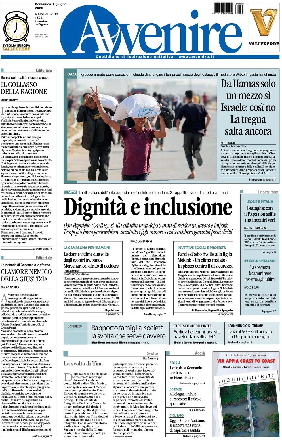Prima-pagina-avvenire-edizione-di-oggi-01-06-2025