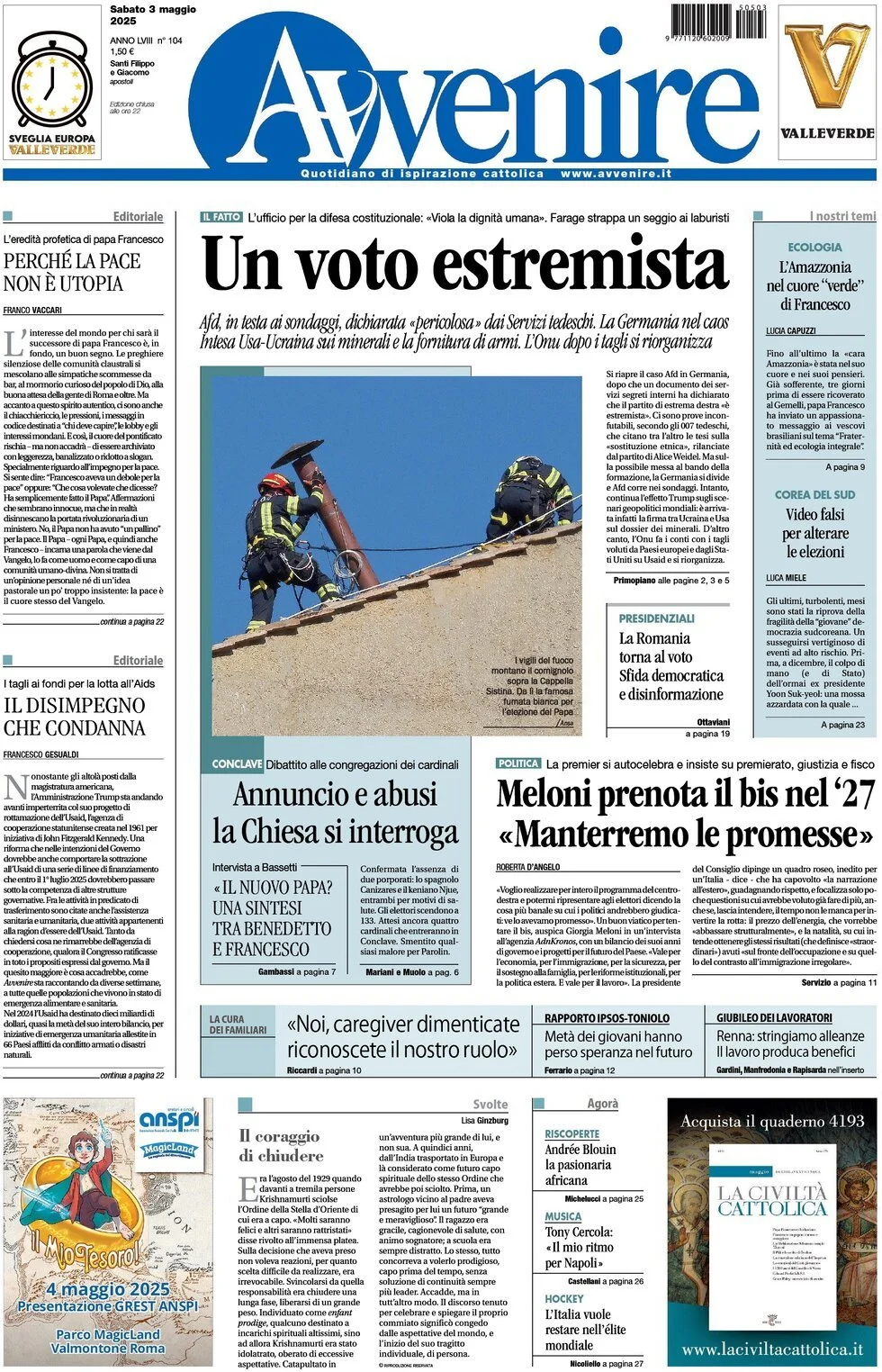 Prima-pagina-avvenire-edizione-di-oggi-03-05-2025
