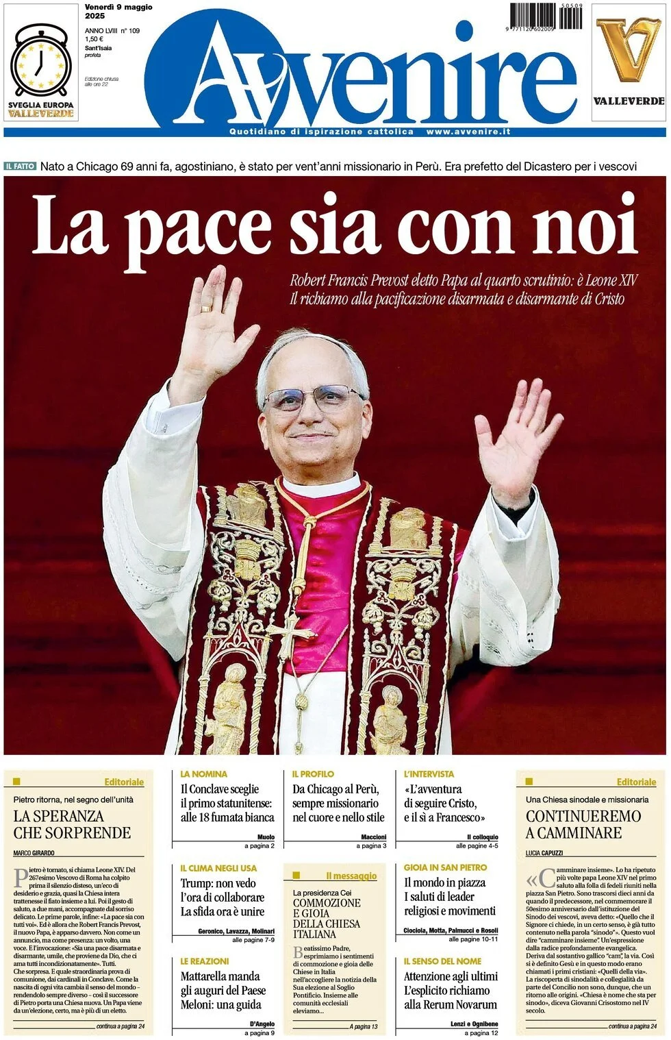 Prima-pagina-avvenire-edizione-di-oggi-09-05-2025