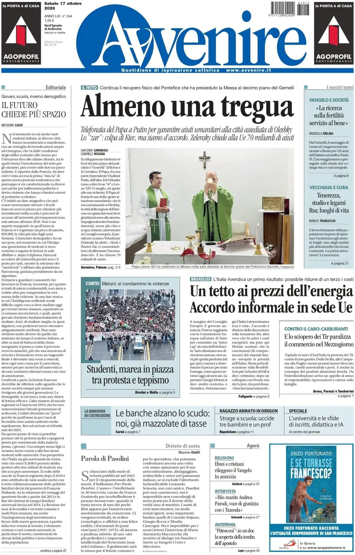 Prima-pagina-avvenire-edizione-di-oggi-17-10-2026