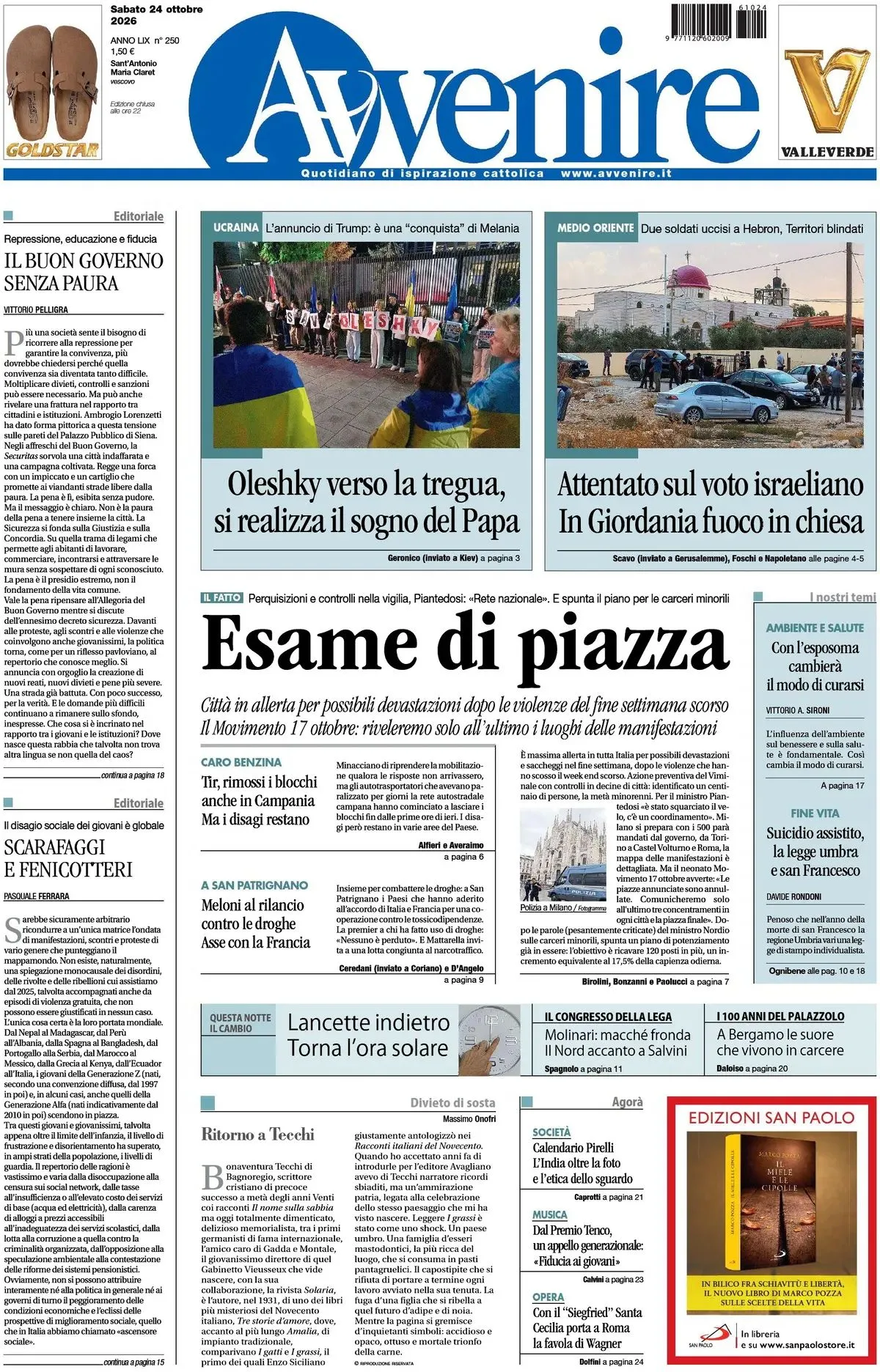 Prima-pagina-avvenire-edizione-di-oggi-24-10-2026