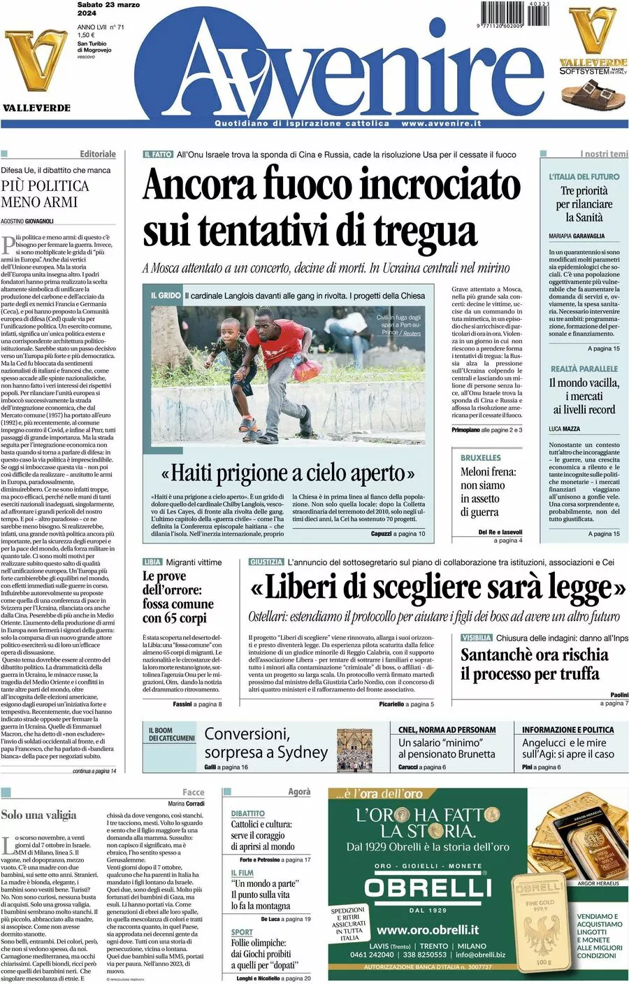Prima-pagina-avvenire-edizione-di-oggi-23-03-2024