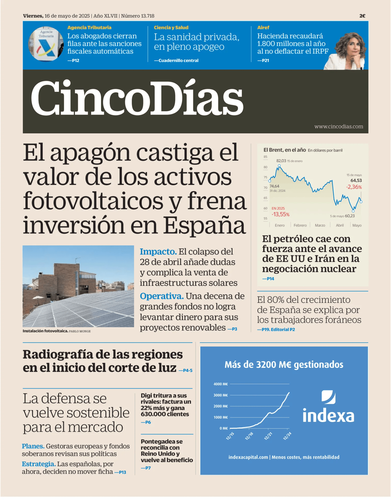 Prima-pagina-cinco-dias-oggi-edizione-di-oggi-20250516