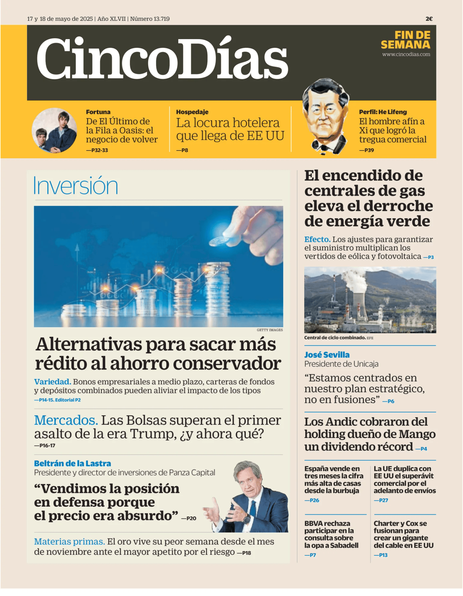 Prima-pagina-cinco-dias-oggi-edizione-di-oggi-20250517