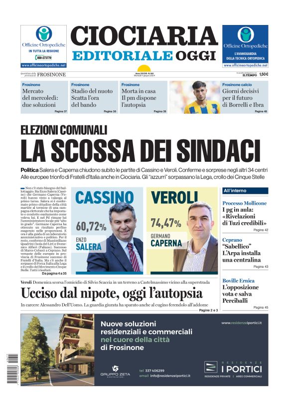 Prima-pagina-ciociaria-editoriale-oggi-edizione-del-20240611