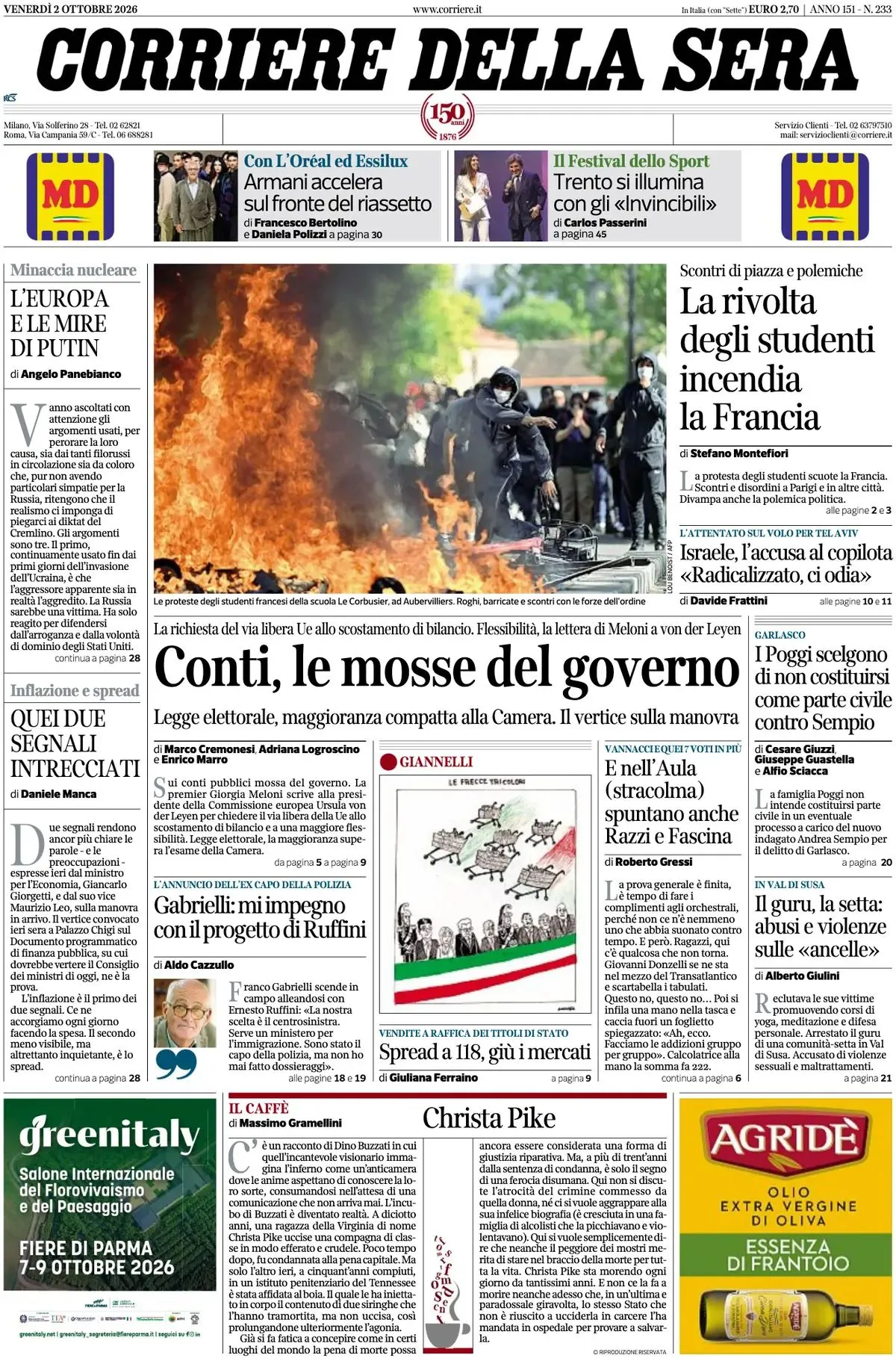 Prima-pagina-corriere-della-sera-edizione-di-oggi-02-10-2026
