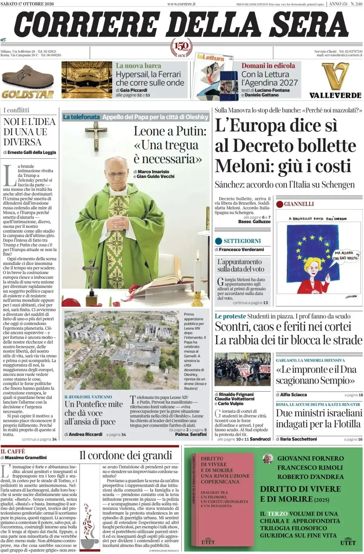 Prima-pagina-corriere-della-sera-edizione-di-oggi-17-10-2026