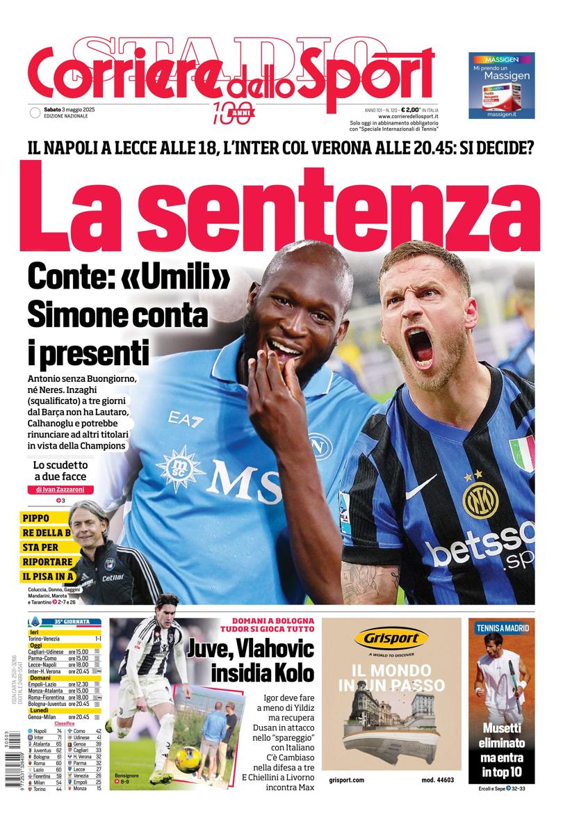 Prima-pagina-corriere-dello-sport-edizione-di-oggi-03-05-2025