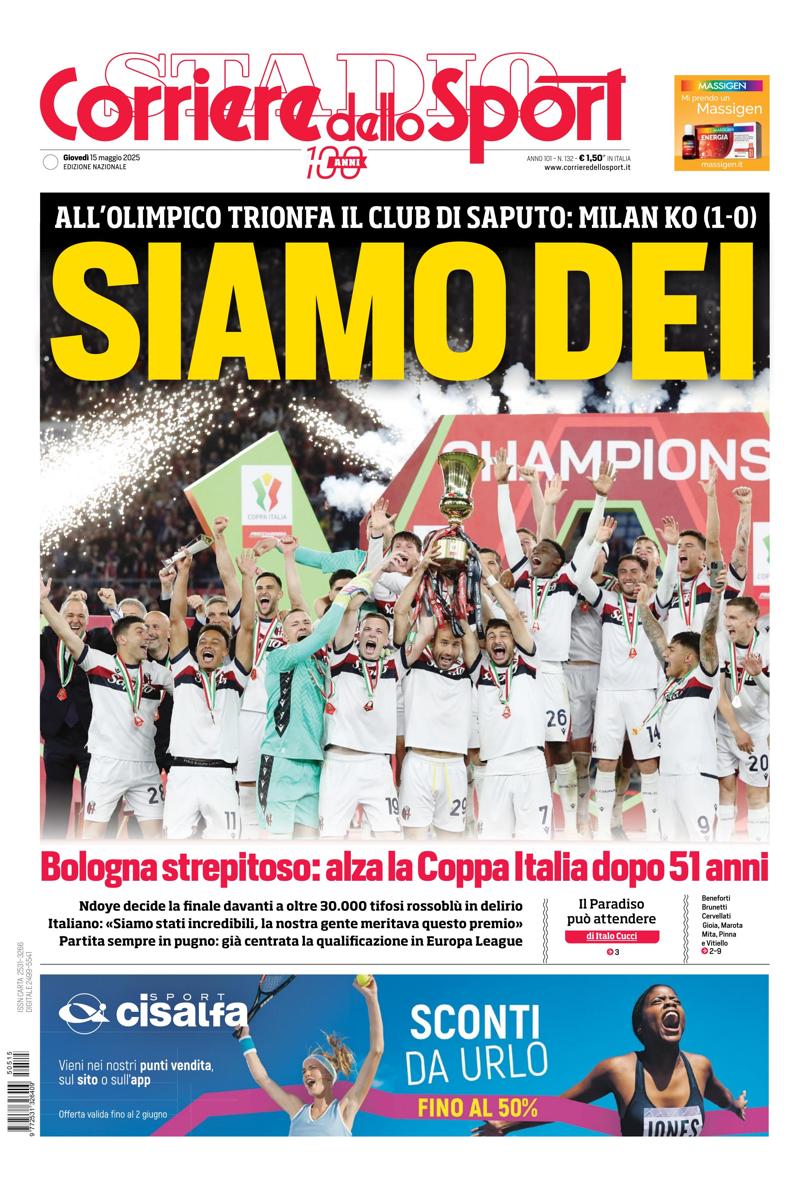 Prima-pagina-corriere-dello-sport-edizione-di-oggi-15-05-2025