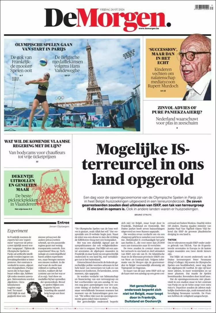 Prima-pagina-de-morgen-edizione-di-oggi-2024-07-26