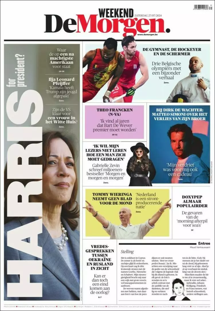Prima-pagina-de-morgen-edizione-di-oggi-2024-07-27