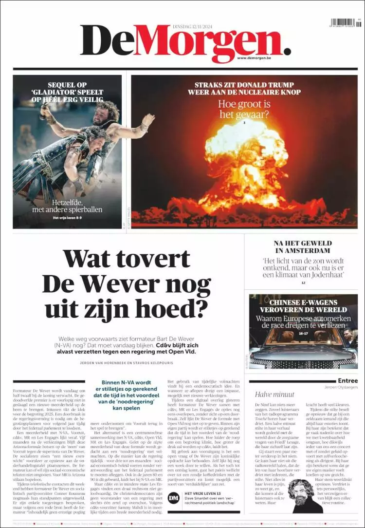 Prima-pagina-de-morgen-edizione-di-oggi-2024-11-12