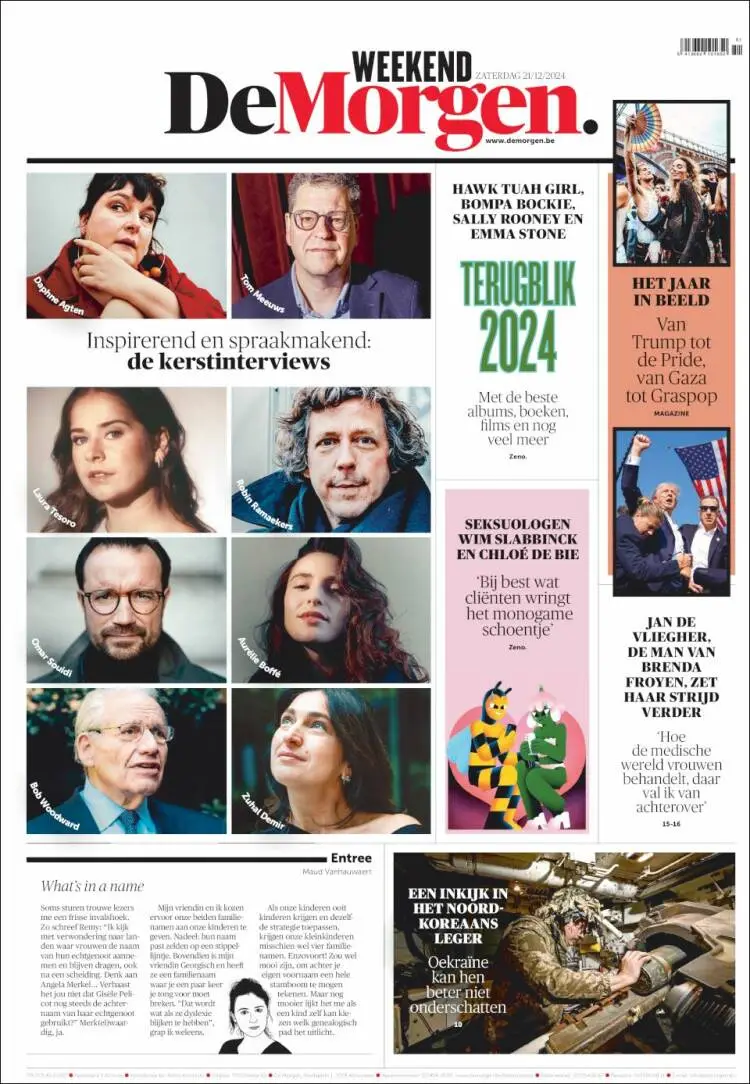 Prima-pagina-de-morgen-edizione-di-oggi-2024-12-21