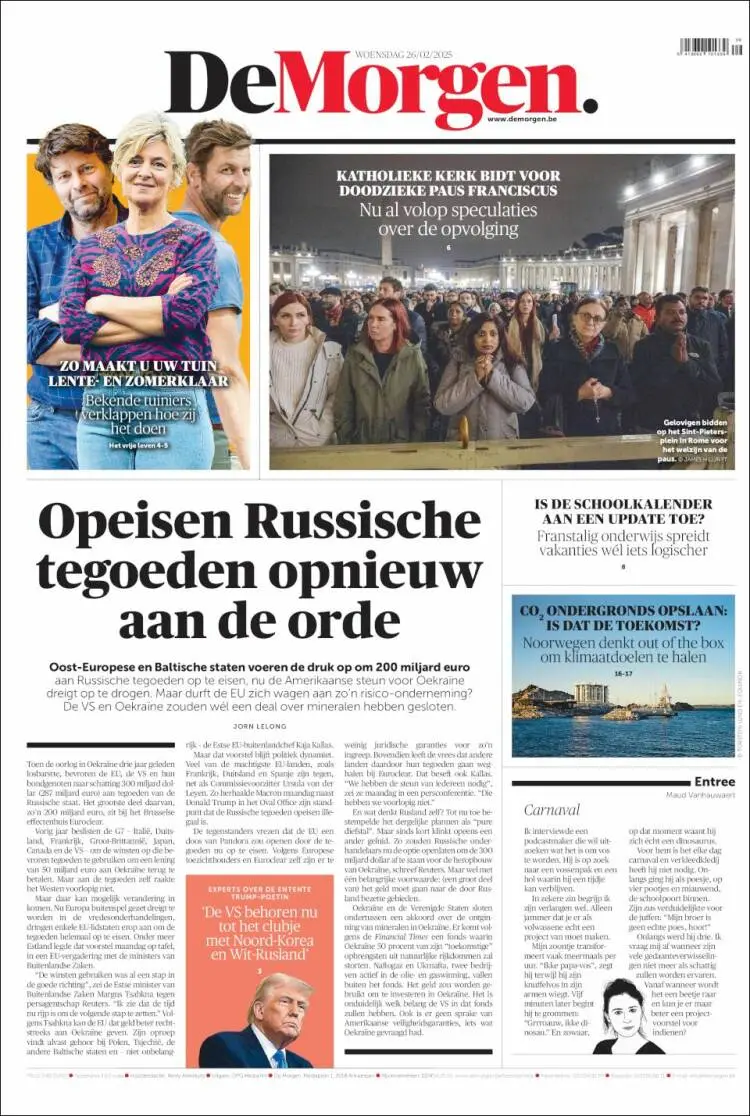 Prima-pagina-de-morgen-edizione-di-oggi-2025-02-26