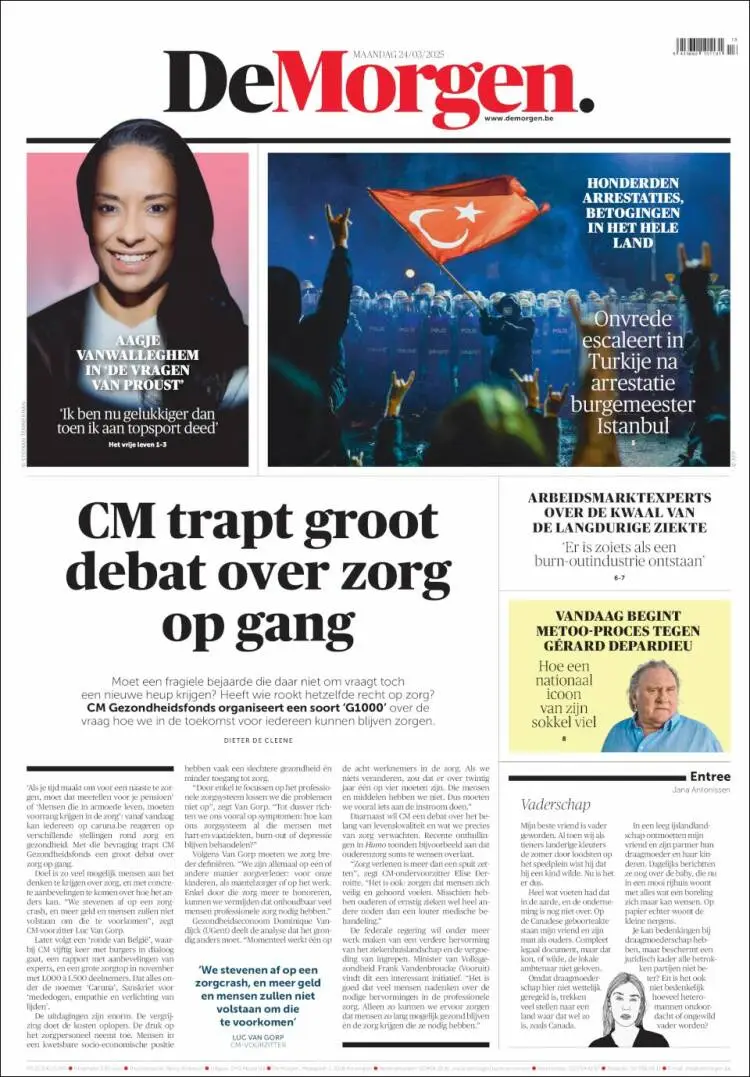 Prima-pagina-de-morgen-edizione-di-oggi-2025-03-24