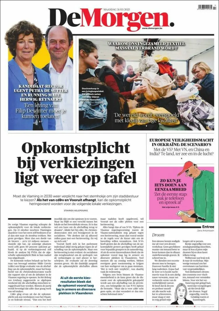 Prima-pagina-de-morgen-edizione-di-oggi-2025-03-31