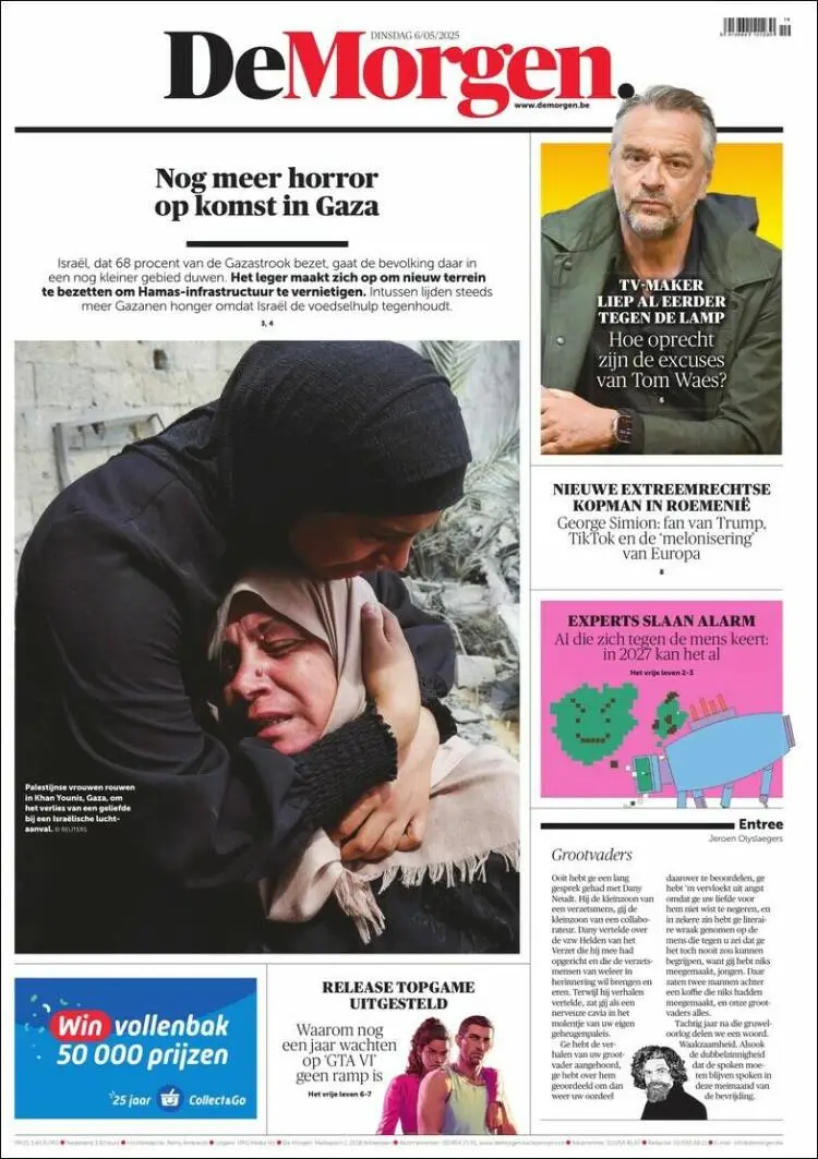 Prima-pagina-de-morgen-edizione-di-oggi-2025-05-06