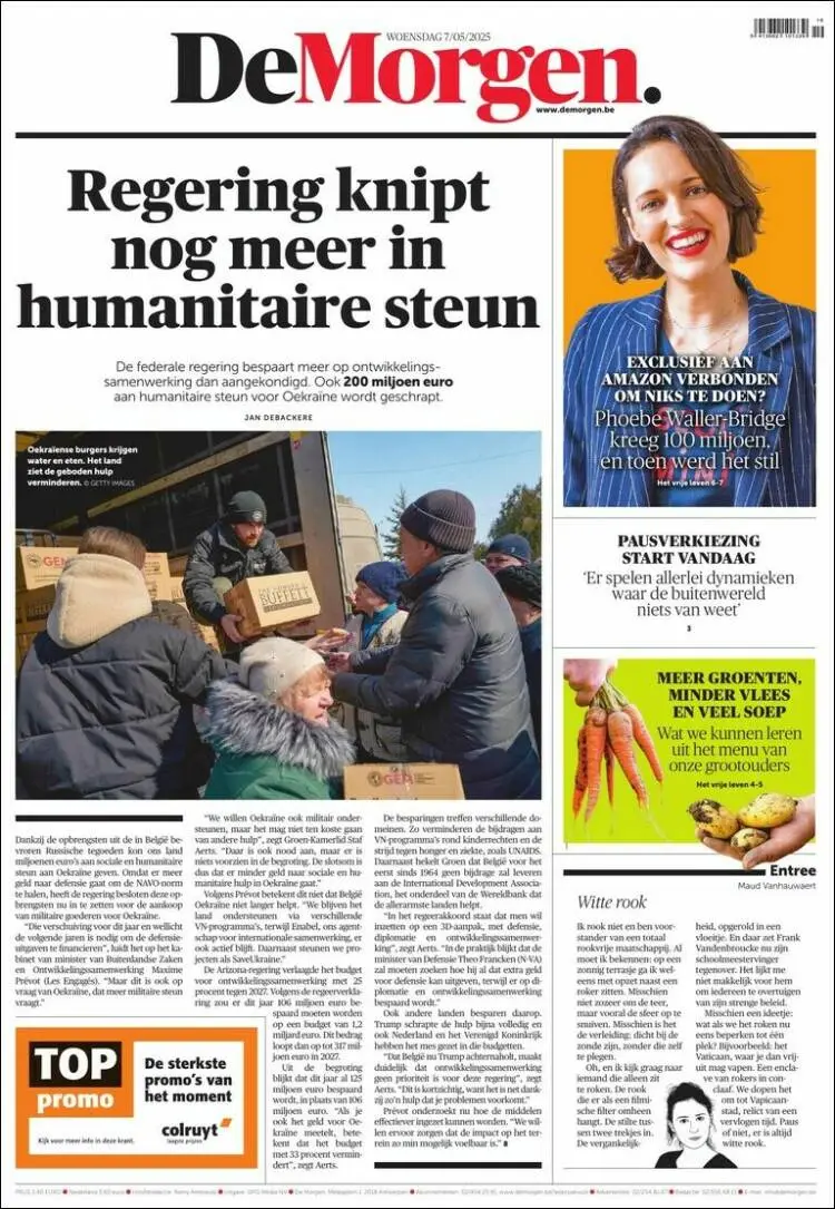 Prima-pagina-de-morgen-edizione-di-oggi-2025-05-07