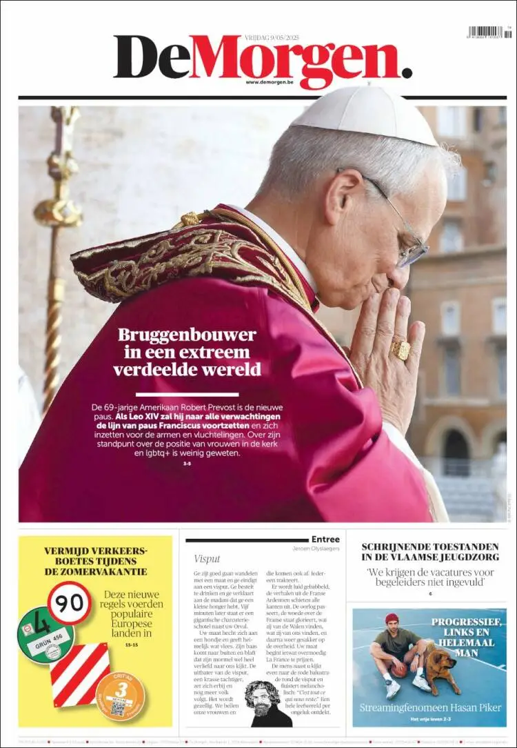 Prima-pagina-de-morgen-edizione-di-oggi-2025-05-09