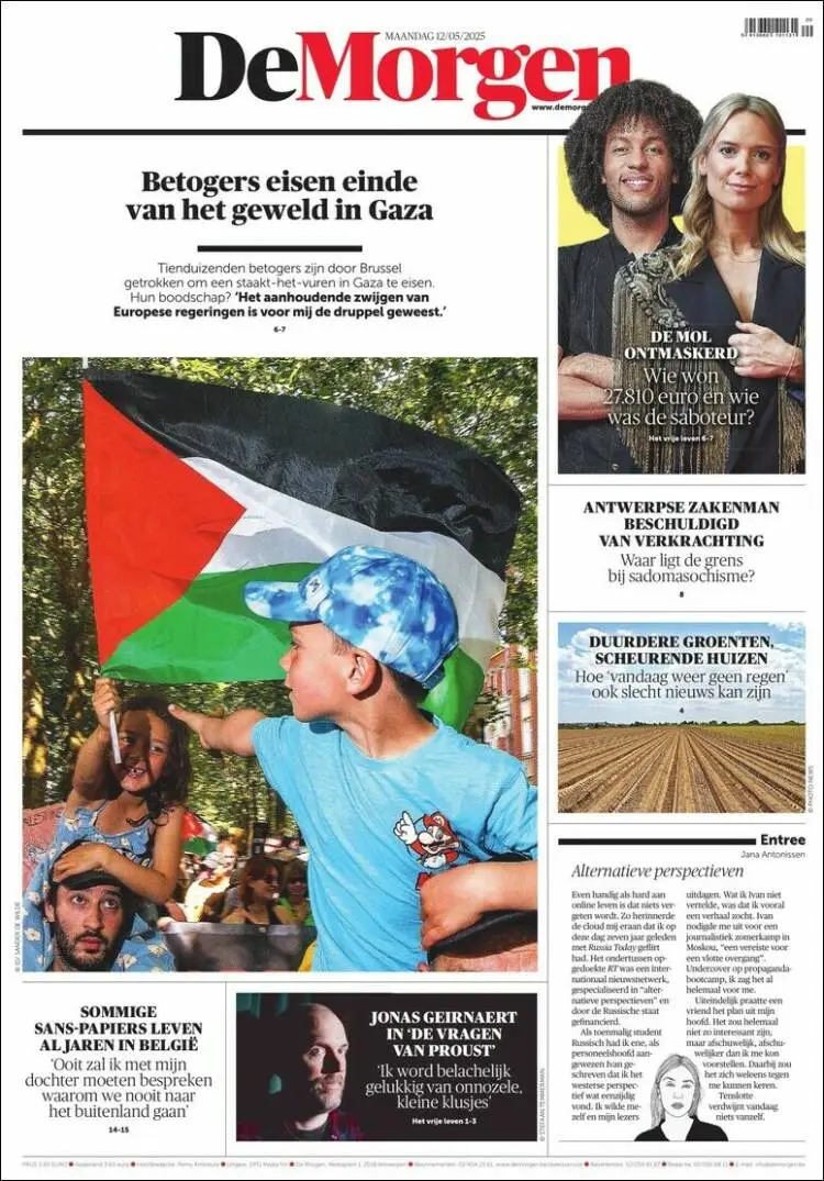 Prima-pagina-de-morgen-edizione-di-oggi-2025-05-12