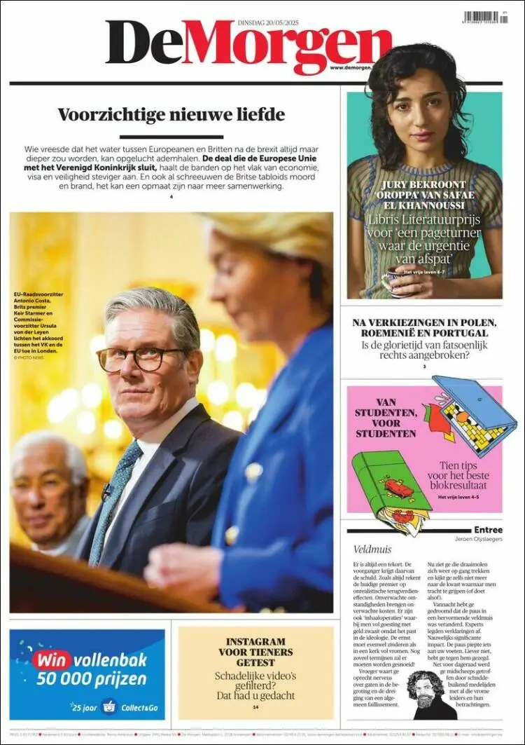 Prima-pagina-de-morgen-edizione-di-oggi-2025-05-20