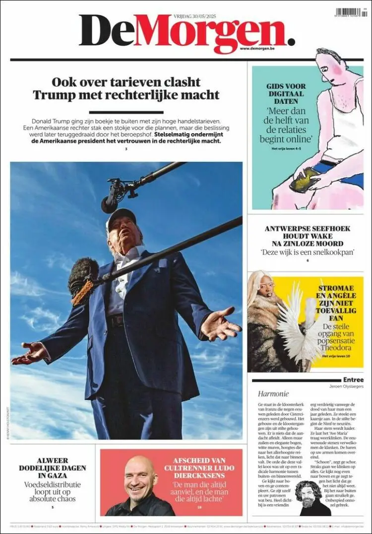 Prima-pagina-de-morgen-edizione-di-oggi-2025-05-30