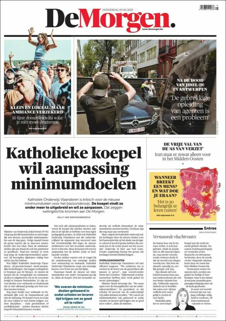 Prima-pagina-de-morgen-edizione-di-oggi-2025-06-19