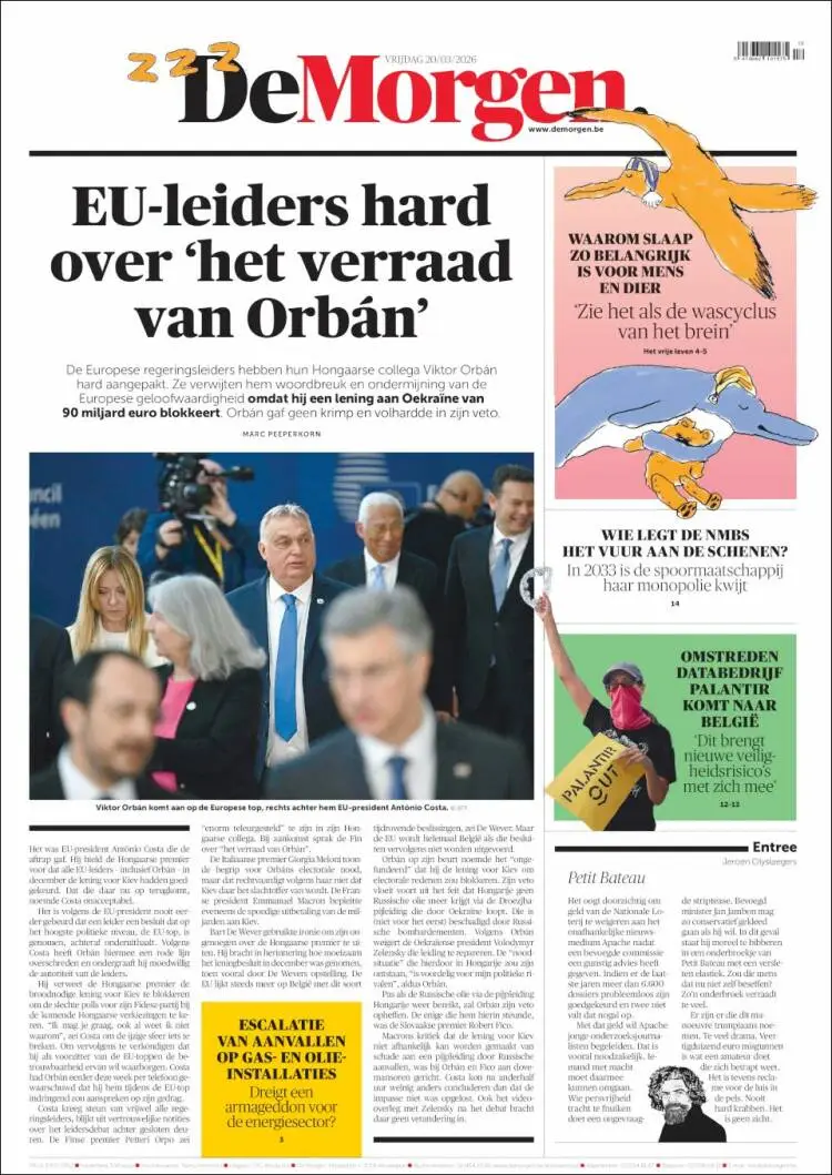 Prima-pagina-de-morgen-edizione-di-oggi-2026-03-20