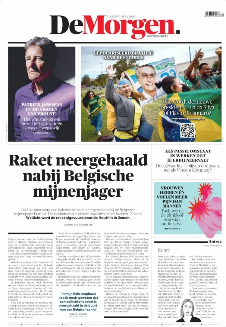 Prima-pagina-de-morgen-edizione-di-oggi-2026-10-26