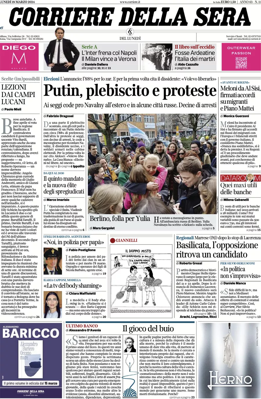 Prima-pagina-del-corriere-della-sera-edizione-di-oggi-18-03-2024