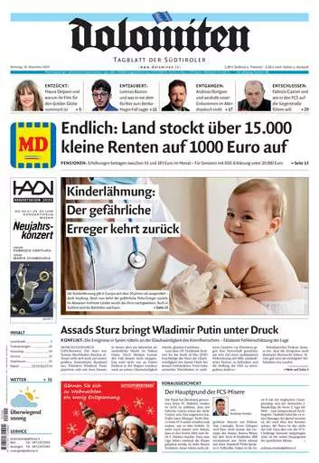 Prima-pagina-dolomiten-del-2024-12-10