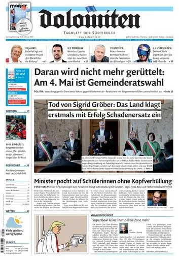 Prima-pagina-dolomiten-del-2025-02-09