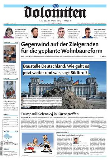 Prima-pagina-dolomiten-del-2025-02-25